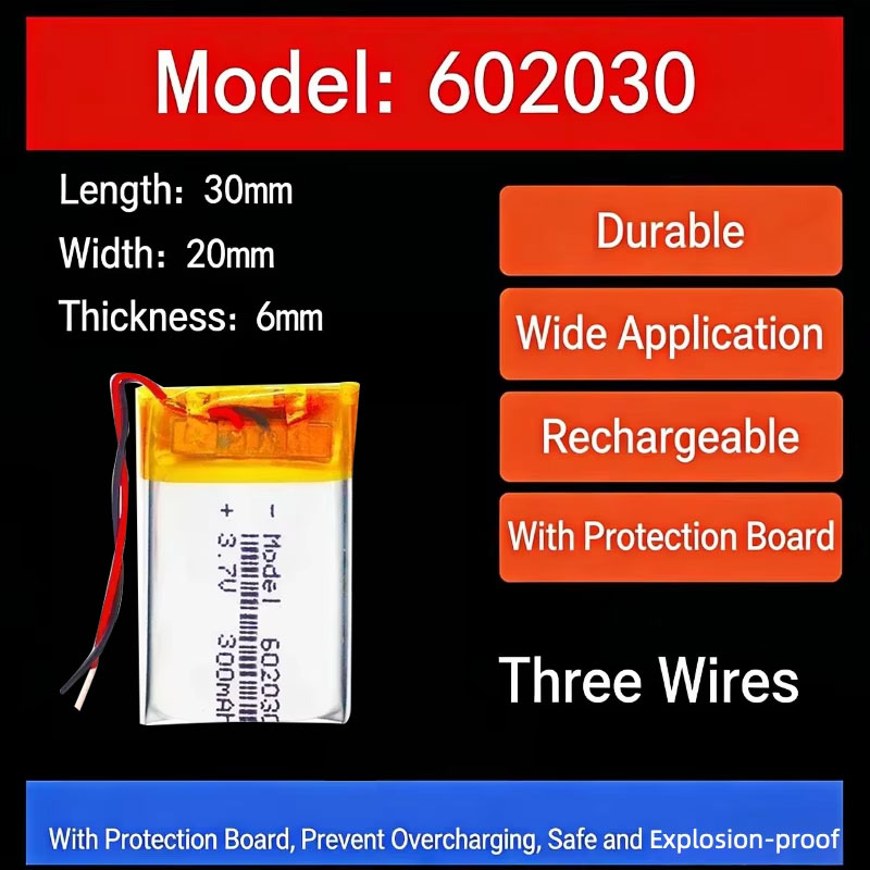 Watch Smartwatch - 3.7V 300mAh 602030 리튬 배터리 무선