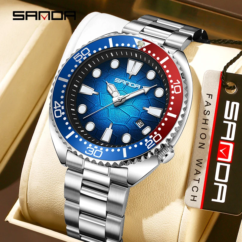 Smartwatch Casual Watches For Men - SANDA 클래식 비즈니스 남성용 쿼츠 시계