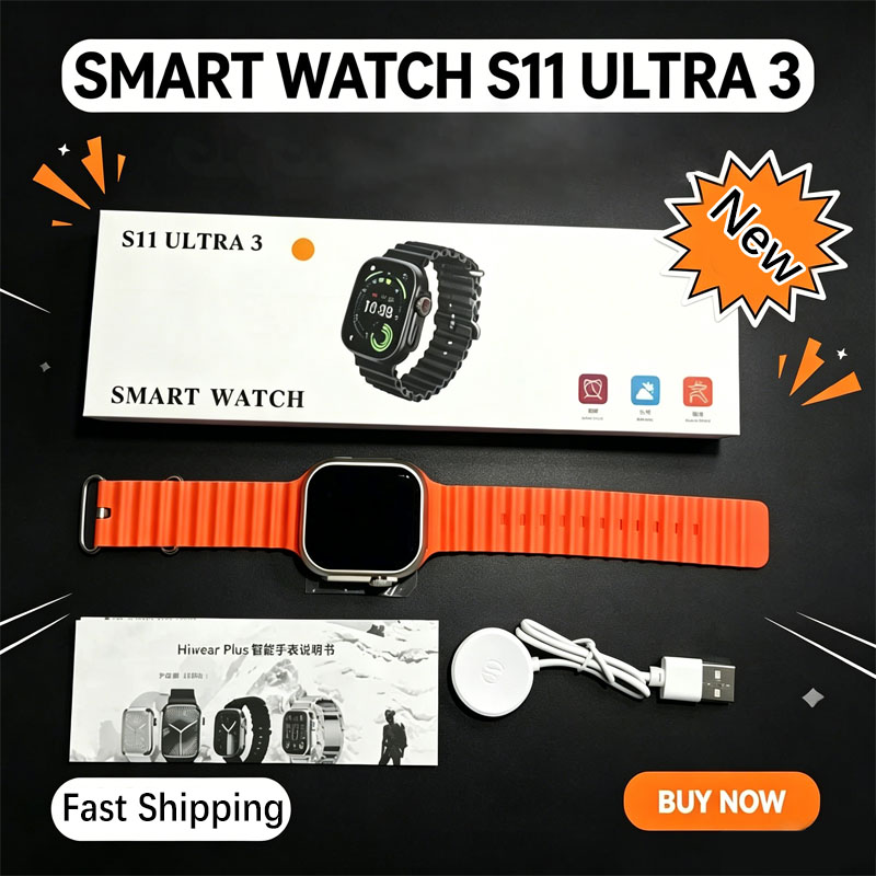 Watch Smartwatch Android - S11 울트라 3 스마트워치 남성용 2.09인치
