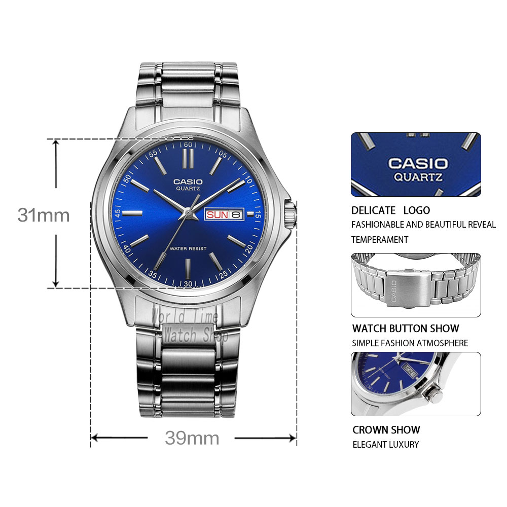 Smartwatch Casio Watches For Men - 카시오 시계 남성용 심플 주간 달력