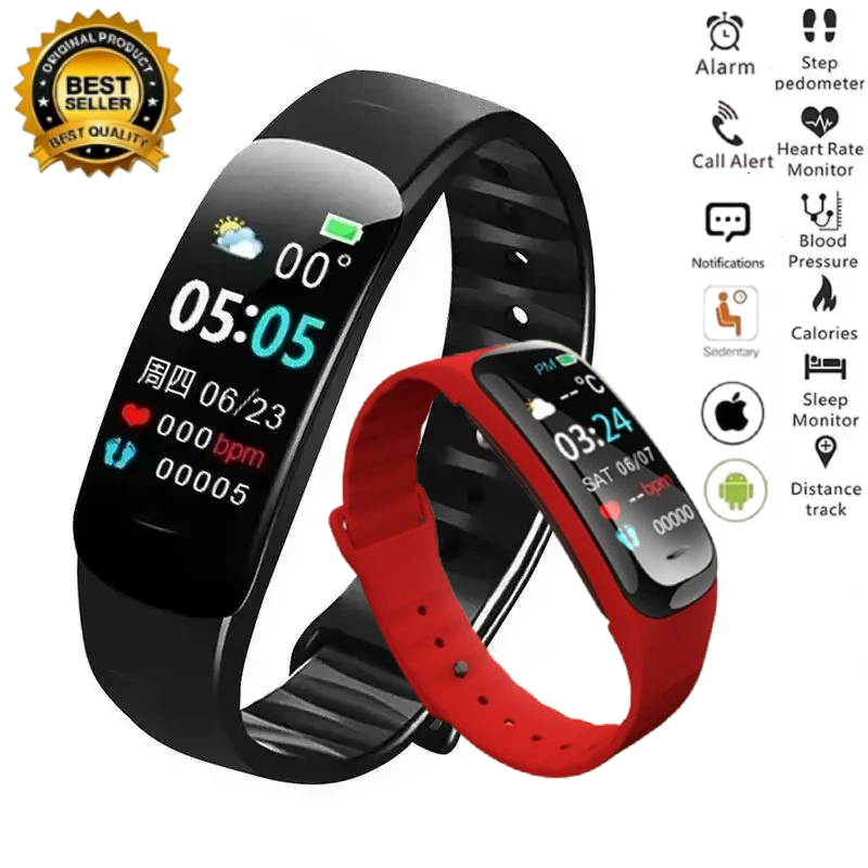Smartwatch Watches With Bluetooth - C1 플러스 스마트워치 피트니스 트래커 블루투스