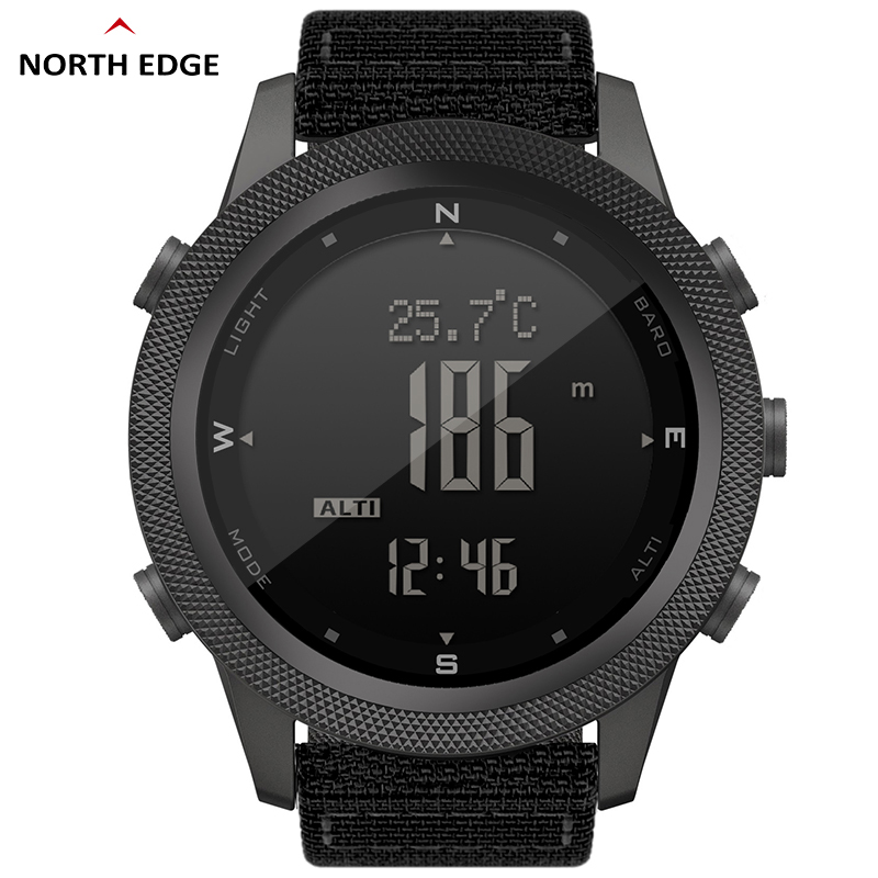 Altimeter Compass Watch - NORTH EDGE 남성용 디지털 시계, APACHE-46,