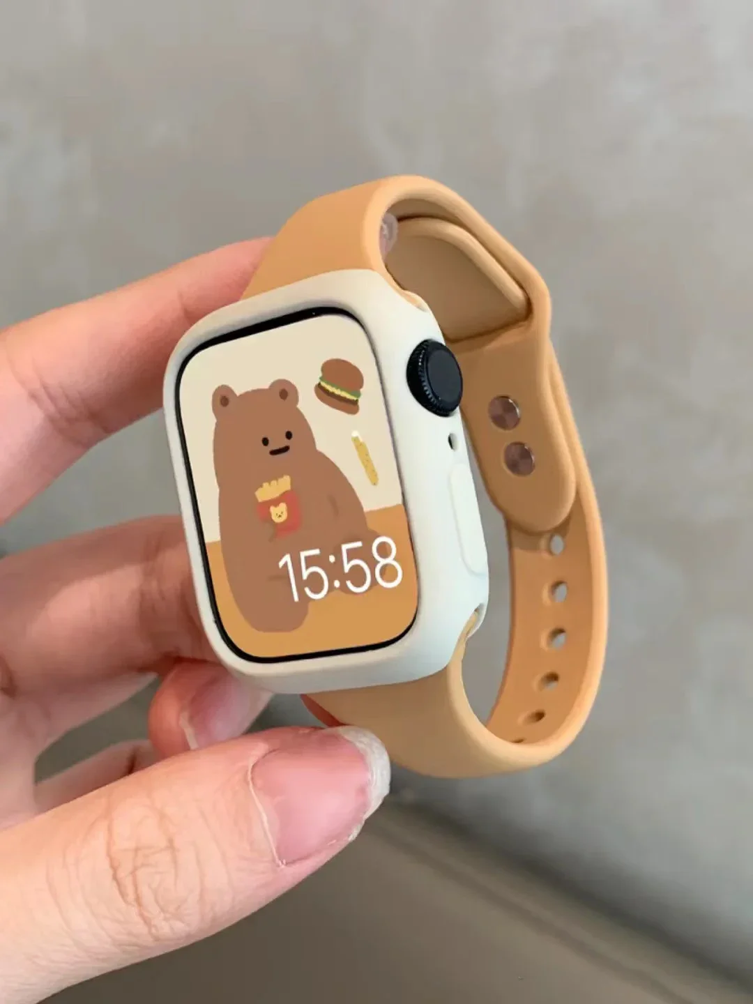 Smartwatch Slim Watches For Men - 애플 워치 밴드용 슬림 실리콘 스트랩,