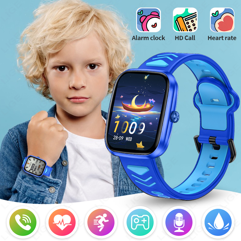 Smartwatch Watches For Kid Boy - LIGE 2026 어린이 스마트워치 HD 터치스크린