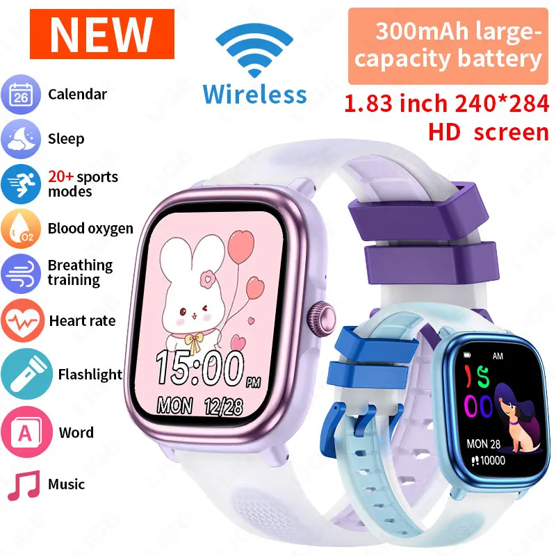 Smartwatch Watches Birthday Gift For Girls - 어린이용 LIGE 스마트워치, 남아용 아동 시계,