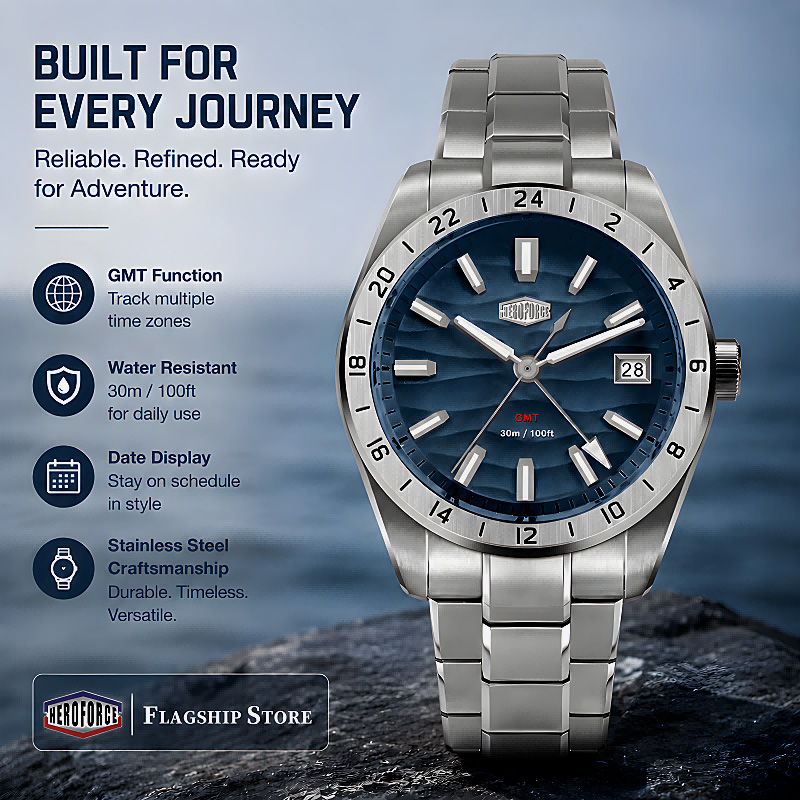 Smartwatch Casual Watches For Men - HEROFORCE 새로운 방수 빛나는 석영 시계