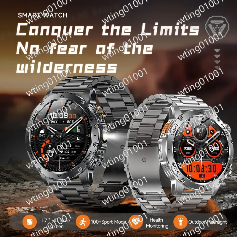 AK87 스마트워치 아웃도어 손전등 블루투스 통화 10 - Smartwatch Watches With Bluetooth 리뷰 및 가격