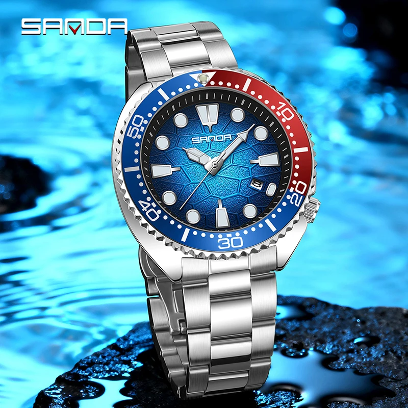 SANDA 클래식 비즈니스 남성용 쿼츠 시계 빛나는 달 - Smartwatch Casual Watches For Men 리뷰 및 가격