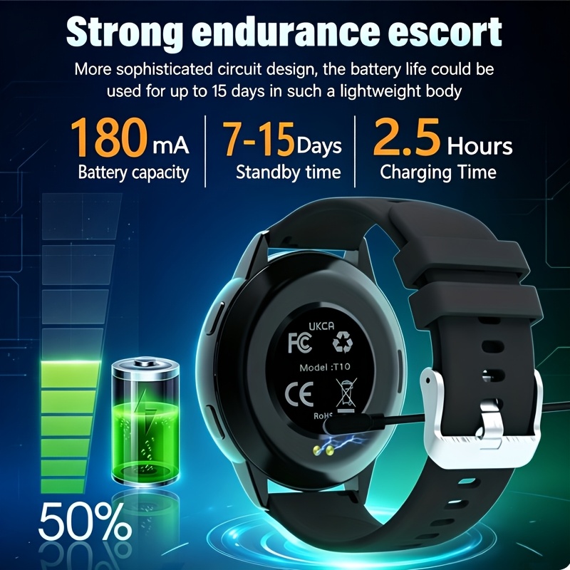 새로운 대형 스크린 라운드 스포츠 스마트워치 1.5인치 - Couple Watches Smartwatch 리뷰 및 가격