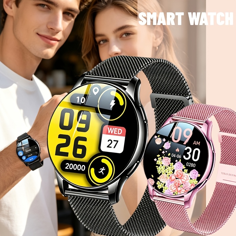새로운 대형 스크린 라운드 스포츠 스마트워치 1.5인치 - Couple Watches Smartwatch 리뷰 및 가격