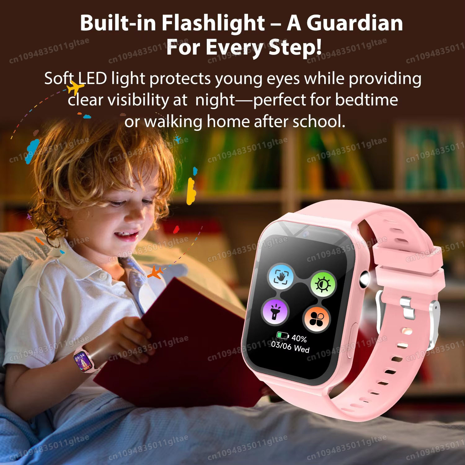 어린이용 새로운 스마트워치 HD 카메라 플래시라이트 학 - Smartwatch Watches Birthday Gift For Girls 리뷰 및 가격