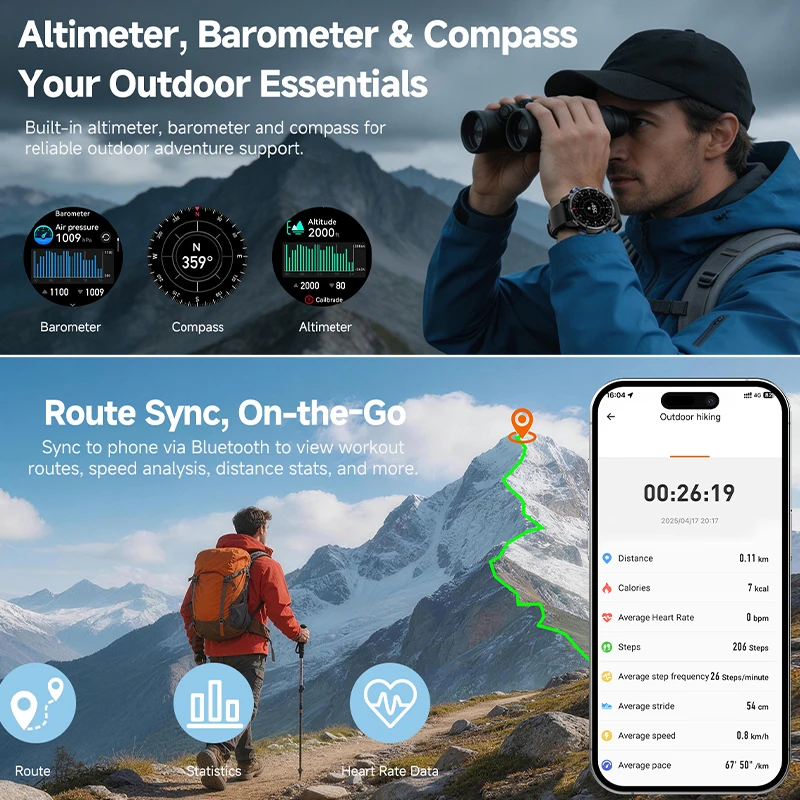 GPS 나침반 고도계 HD 통화 3ATM 방수 남성 스 - Altimeter Compass Watch 리뷰 및 가격