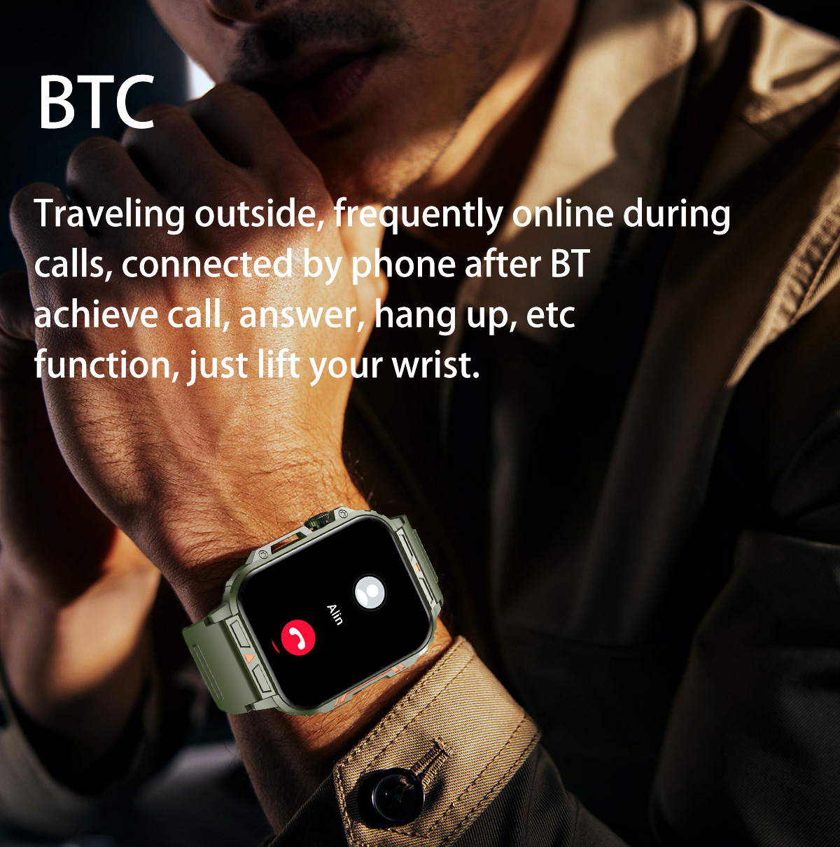 남성용 블루투스 통화 아몰레드 스마트워치, 야외 군사  - Smartwatch Military Watches For Men 리뷰 및 가격
