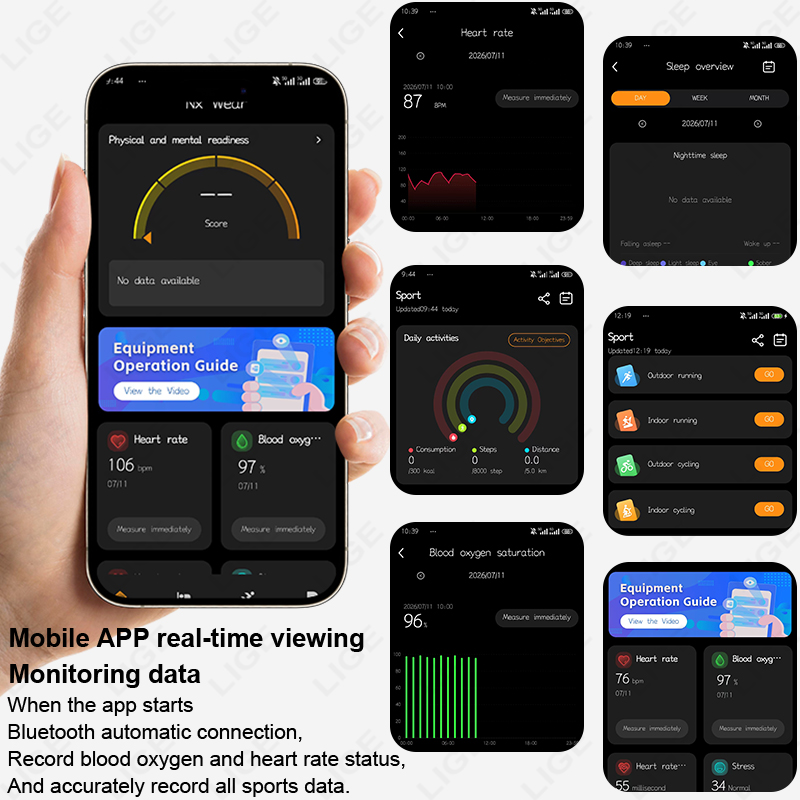 4.9mm 초슬림 스마트 팔찌 통기성 밴드 심박수 혈중 - Smartwatch Slim Watches For Men 리뷰 및 가격