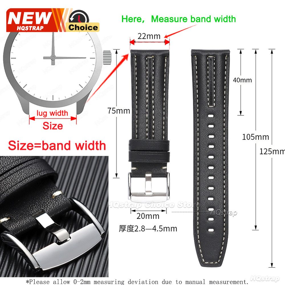 새로운 버클 수제 스티칭 스트랩 22mm 스마트워치 가 - Seiko Watches Smartwatch 리뷰 및 가격