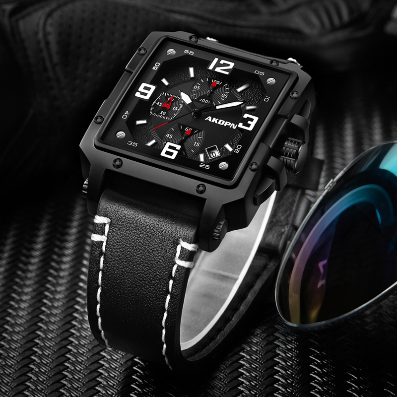 남성용 오리지널 디자인 쿼츠 시계 크로노그래프 가죽 시 - Smartwatch Casual Watches For Men 리뷰 및 가격