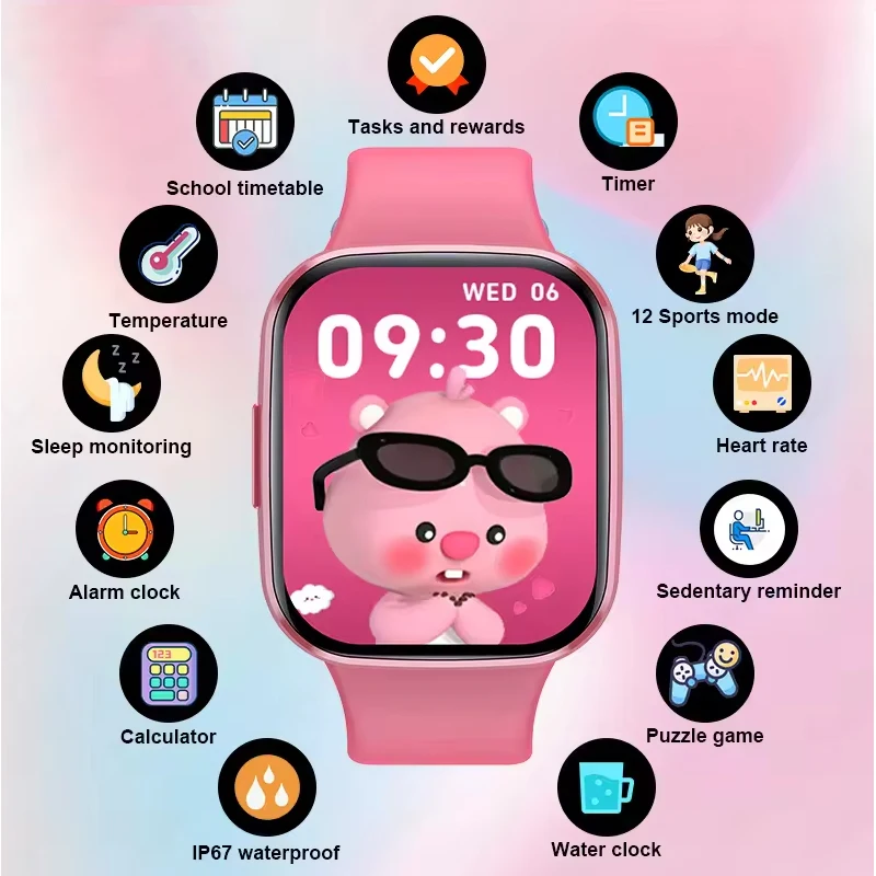 학생 스마트 시계 어린이 소년 어린이 시계 교육 Sma - Smartwatch Watches Birthday Gift For Girls 리뷰 및 가격