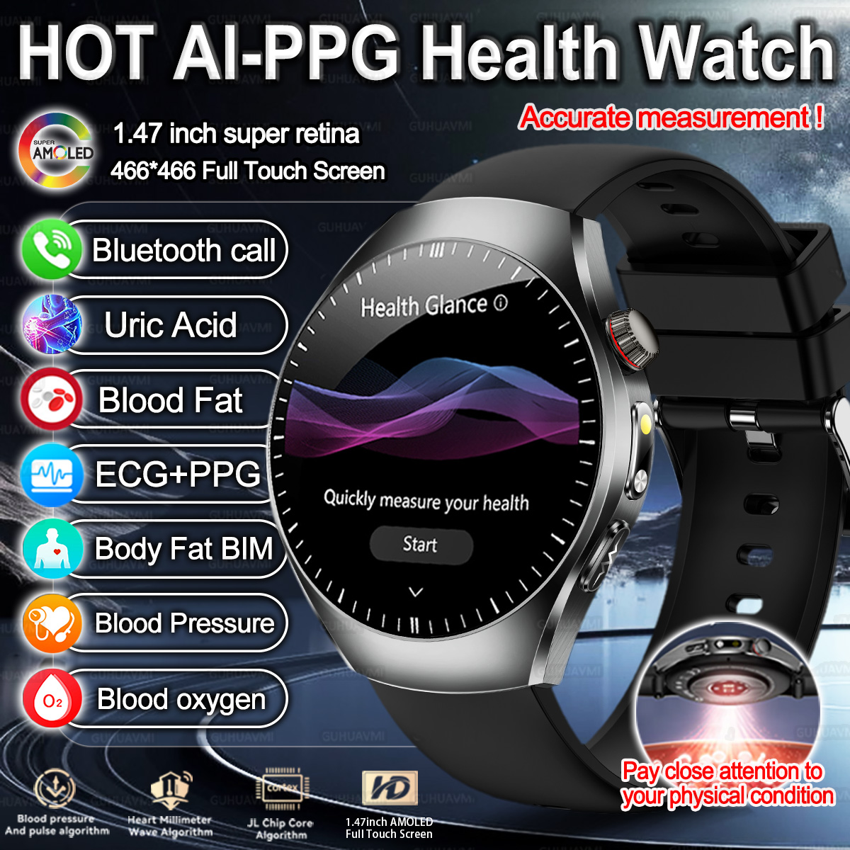 신제품 2026 업그레이드 건강 검사 스마트워치 ECG - Smartwatch Branded Watches For Women 리뷰 및 가격