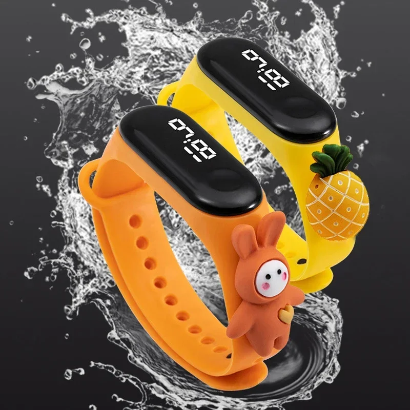 방수 어린이 스마트 터치 LED 시계 만화 작은 동물  - Smartwatch Watches For Kid Boy 리뷰 및 가격
