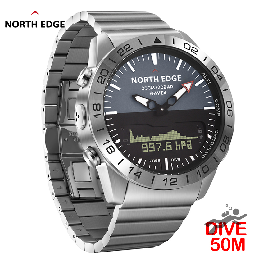 NORTH EDGE 남성용 다이브 시계 군용 럭셔리 풀 - Altimeter Compass Watch 리뷰 및 가격
