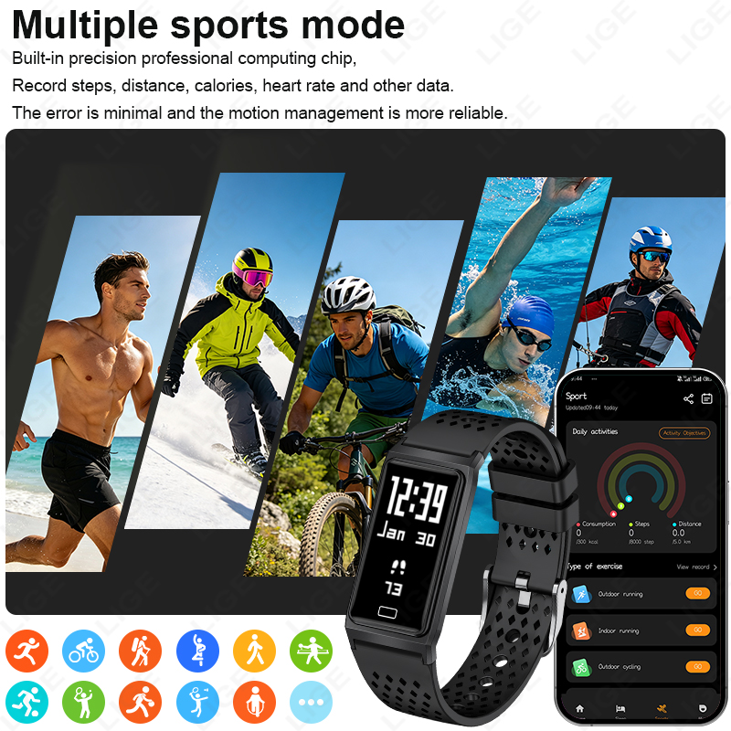 새로운 울트라 슬림 4.9mm 스마트 시계 여성 남성  - Smartwatch Slim Watches For Men 리뷰 및 가격