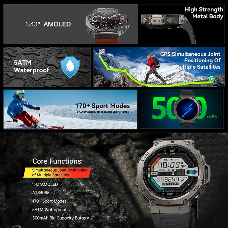 2026 신형 군용 DM58 GPS 스마트워치 1.43 - Smartwatch Military Watches For Men 리뷰 및 가격