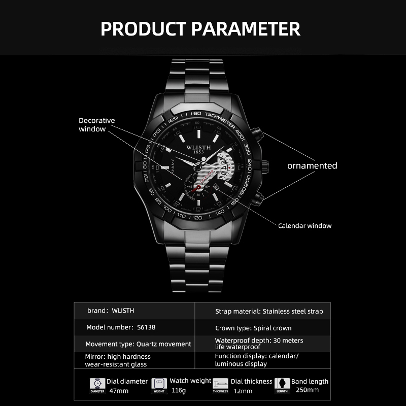 럭셔리 브랜드 남자 시계 방수 빛나는 날짜 스포츠 남자 - Smartwatch Casual Watches For Men 리뷰 및 가격