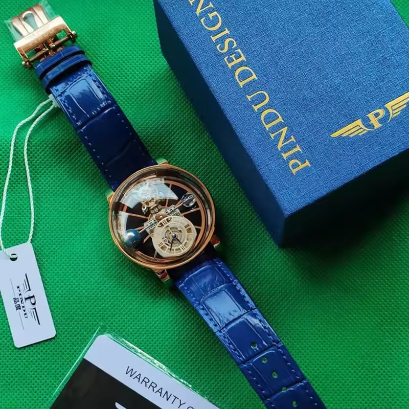 핀두 디자인 남성 손목시계 투명한 홀로우 디자인 천체  - Smartwatch Casual Watches For Men 리뷰 및 가격