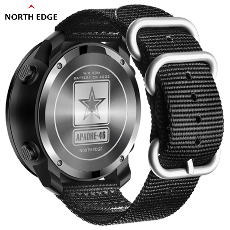 NORTH EDGE 남성용 디지털 시계, APACHE- - Altimeter Compass Watch 리뷰 및 가격