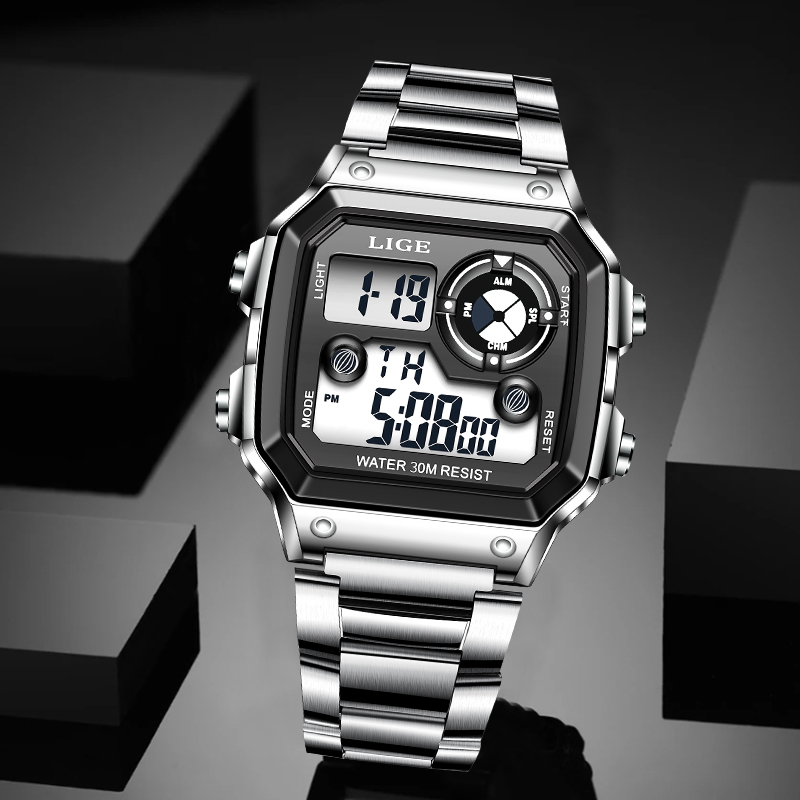 LIGE 러기드 GPS 트랙 스마트워치 남성용 LED  - Watch Smartwatch 리뷰 및 가격