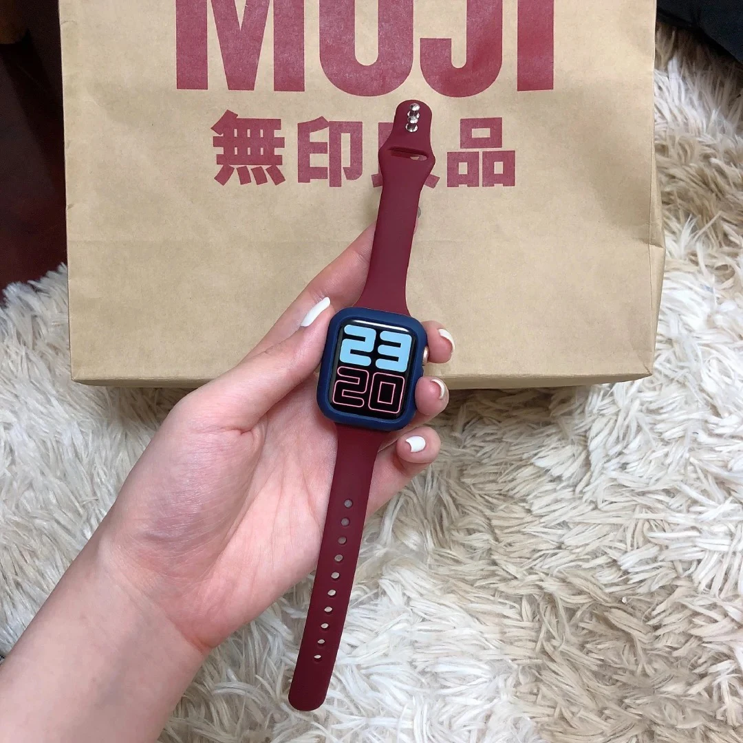 애플 워치 밴드용 슬림 실리콘 스트랩, 스포츠 팔찌,  - Smartwatch Slim Watches For Men 리뷰 및 가격