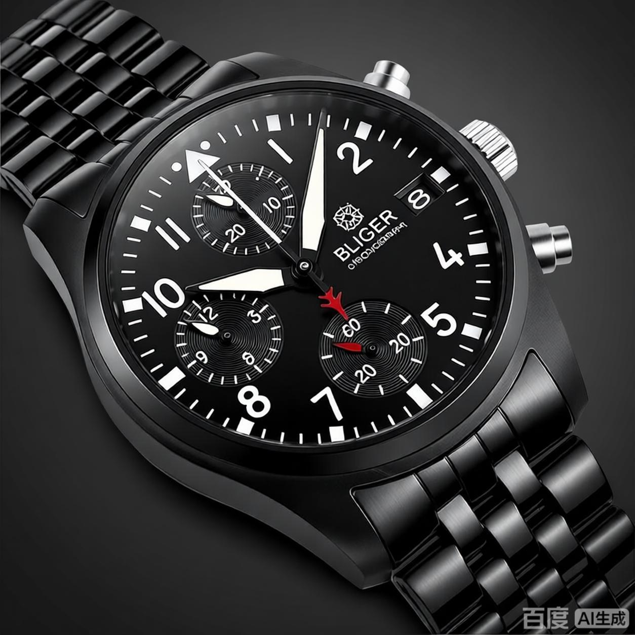 BLIGER 풀 블랙 브러시드 38mm VK67 쿼츠  - Analog Quartz Watch 리뷰 및 가격