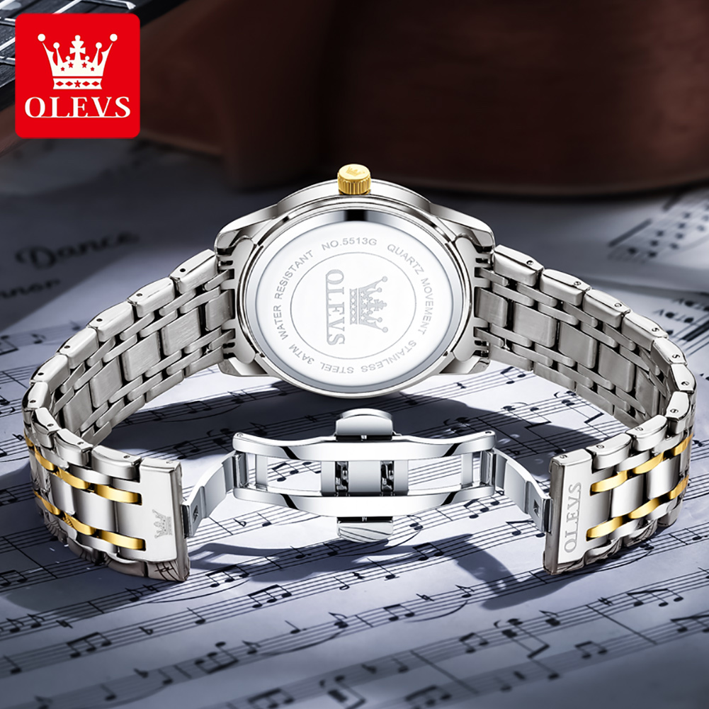 OLEVS 브랜드 패션 남성용 시계 스테인레스 스틸 방 - Analog Quartz Watch 리뷰 및 가격