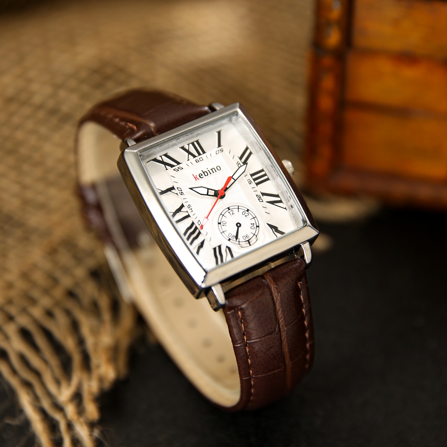 비즈니스 스퀘어 다이얼 남성용 시계 가죽 쿼츠 무브먼트 - Smartwatch Casual Watches For Men 리뷰 및 가격