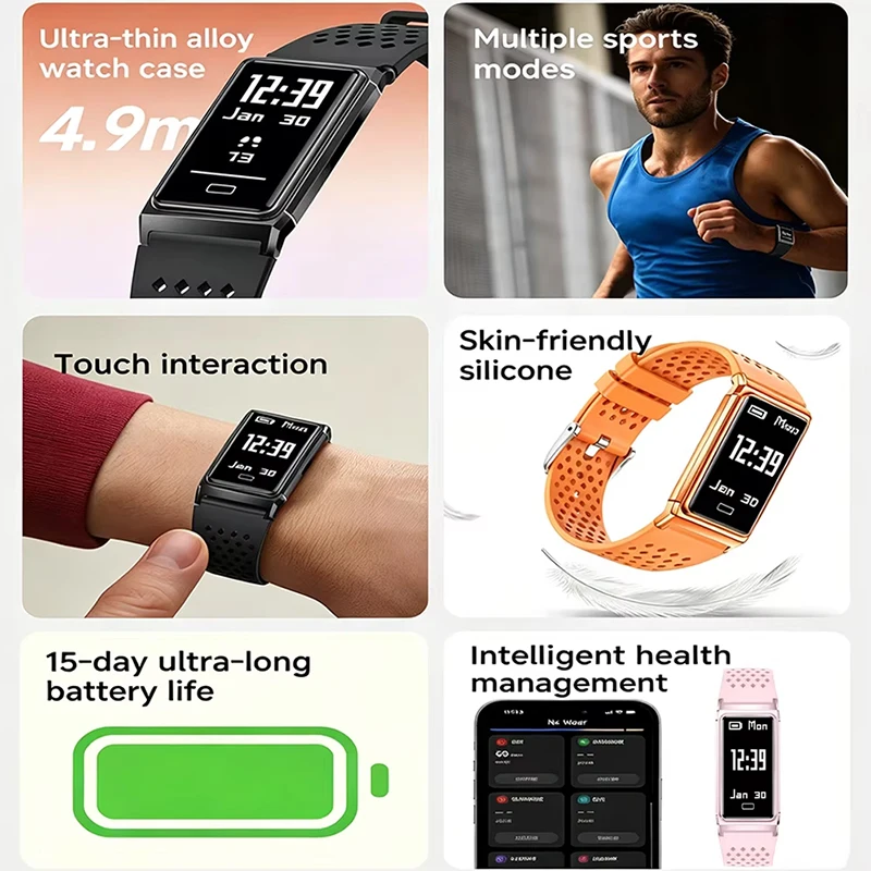 LIGE 새로운 초슬림 스마트 팔찌 여성 남성 고정밀  - Smartwatch Slim Watches For Men 리뷰 및 가격