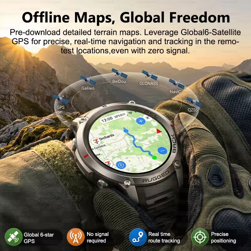 전문가용 아웃도어 GPS 네비게이션 스마트워치 내장 오 - Altimeter Compass Watch 리뷰 및 가격