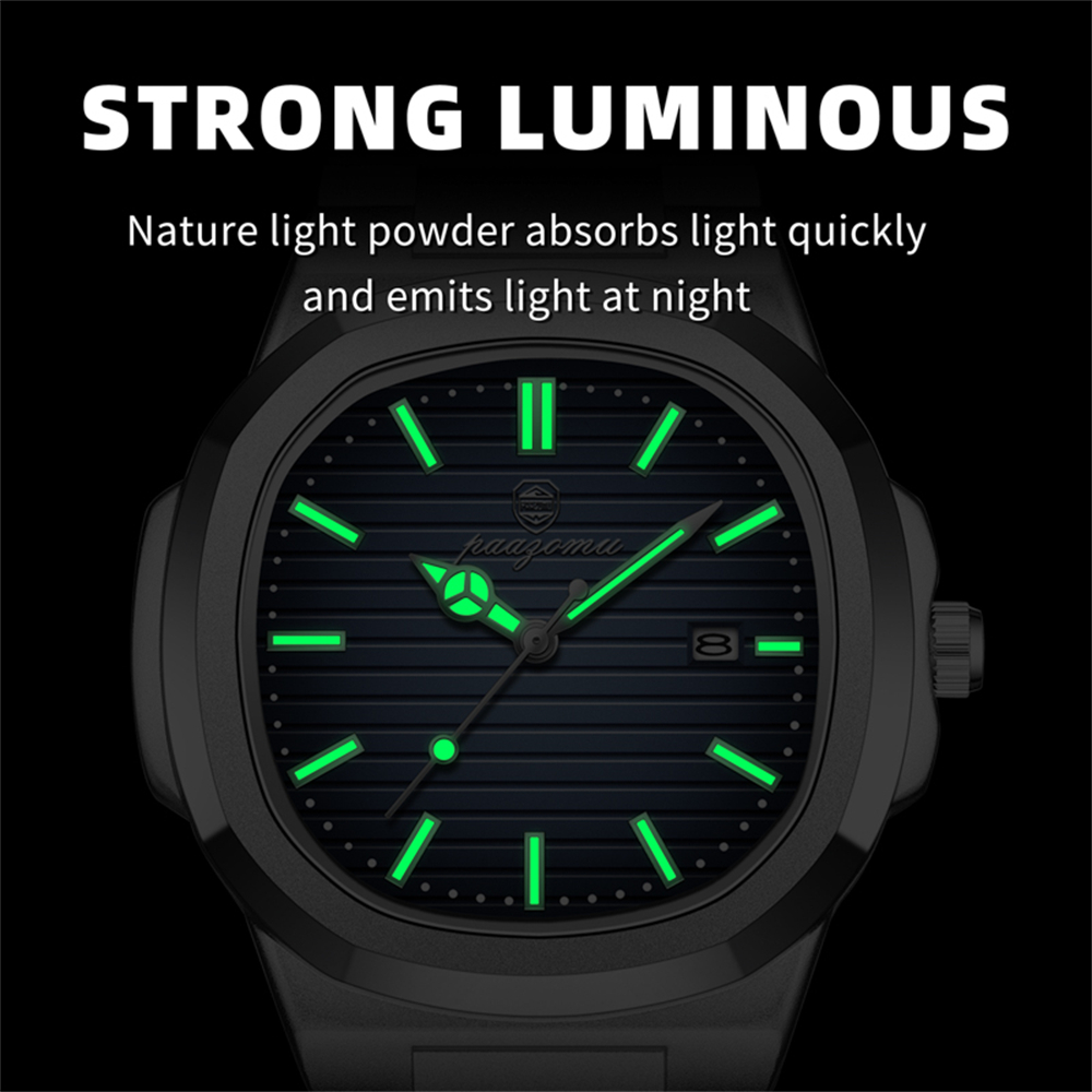 PAAZOMU 비즈니스 남성용 스퀘어 시계 로즈 골드  - Smartwatch Casual Watches For Men 리뷰 및 가격