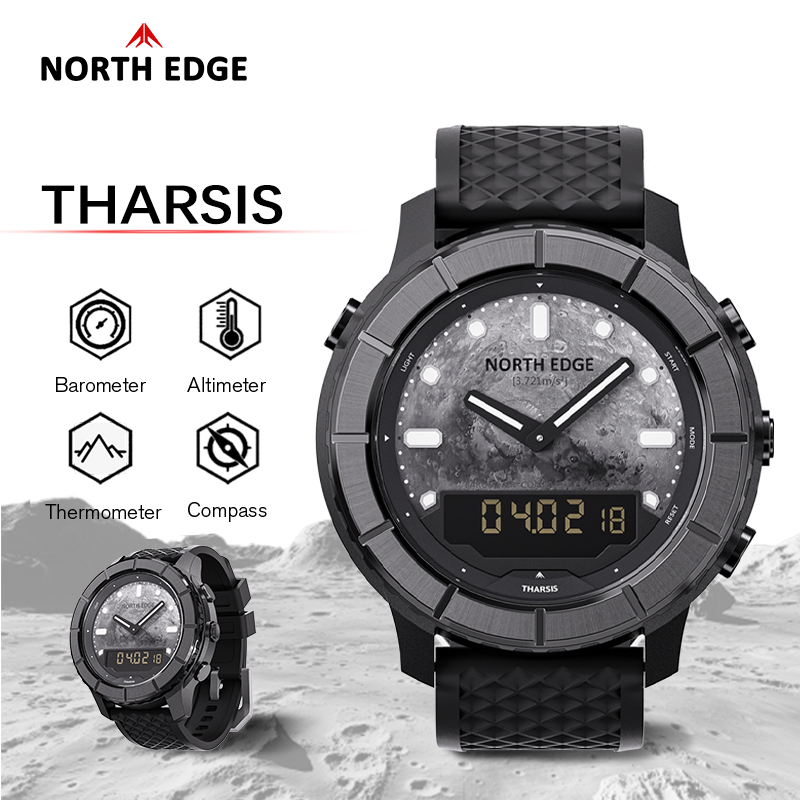 NORTH EDGE THARSIS 남성용 탄소 섬유 디 - Altimeter Compass Watch 리뷰 및 가격