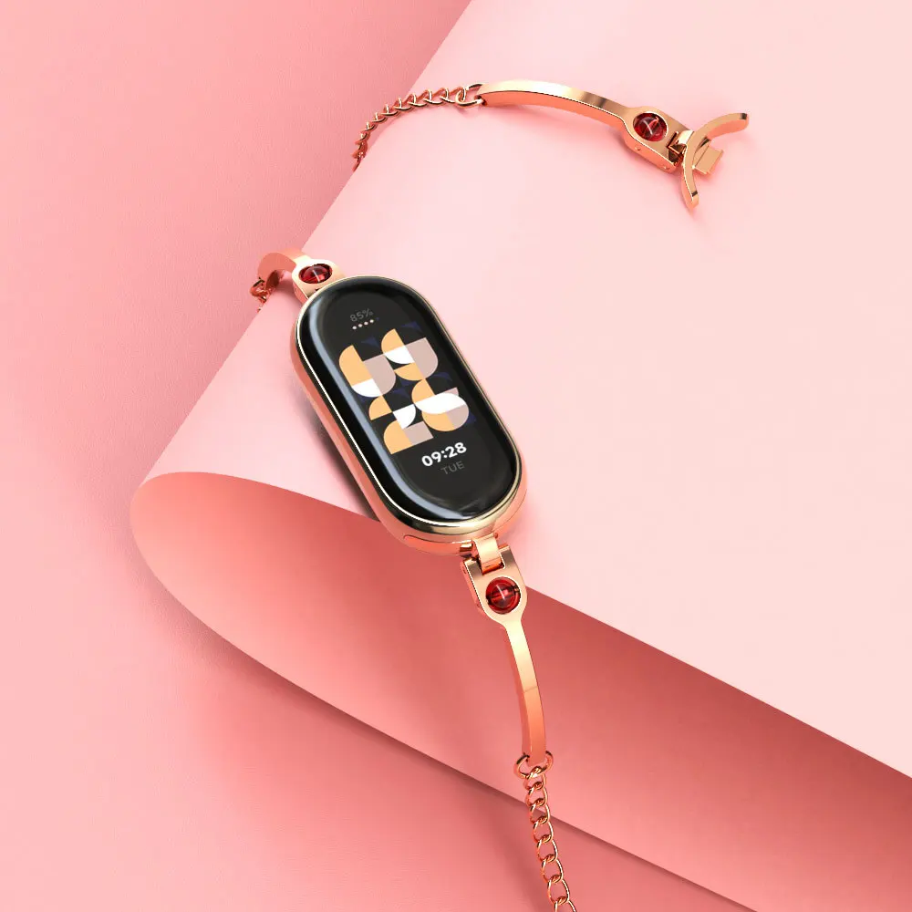 Xiaomi Mi Band 8용 스테인레스 스틸 교체  - Watch Smartwatch Android 리뷰 및 가격