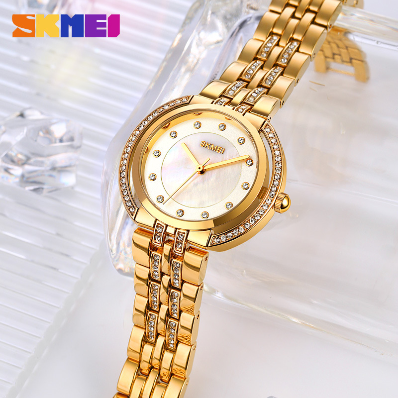여성용 팔찌 쿼츠 시계 고급 라인스톤 다이얼 아연 합금 - Analog Quartz Watch 리뷰 및 가격