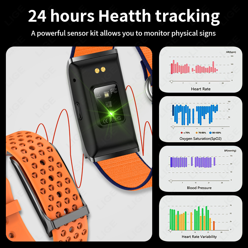 LIGE 통화 알림 스마트 팔찌 수면 심박수 혈압 모니 - Couple Watches Smartwatch 리뷰 및 가격