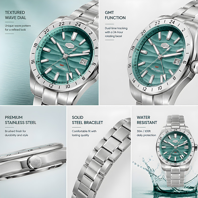 HEROFORCE 새로운 방수 빛나는 석영 시계 고품질 - Smartwatch Casual Watches For Men 리뷰 및 가격